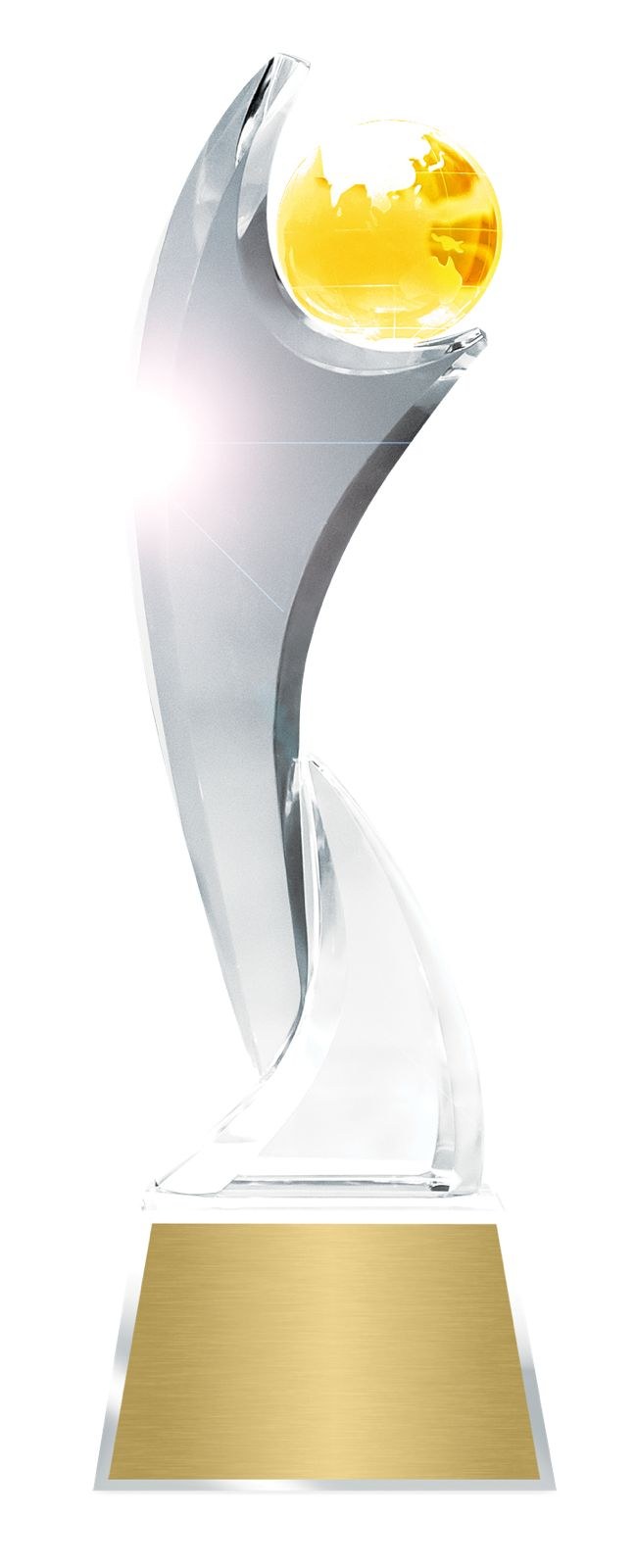 Global Health Awards trophy